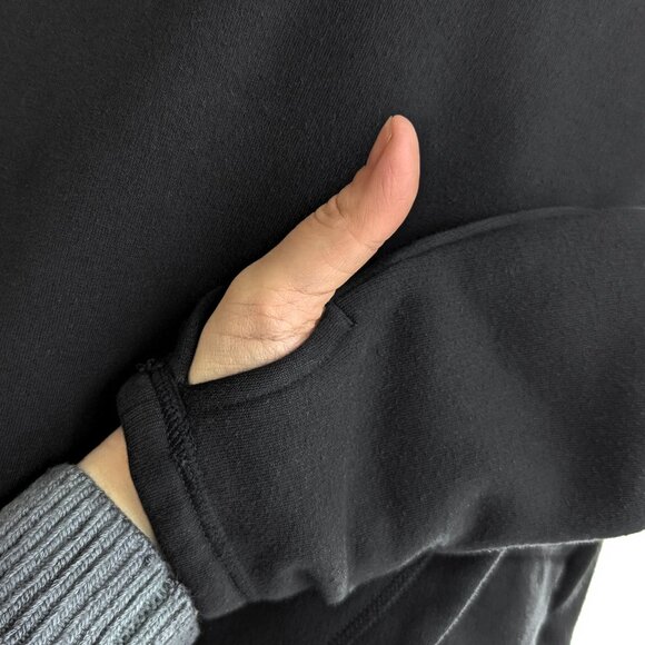 EUC - Athleta Cozy Karma Asym Pullover - Black - Picture 7 of 15